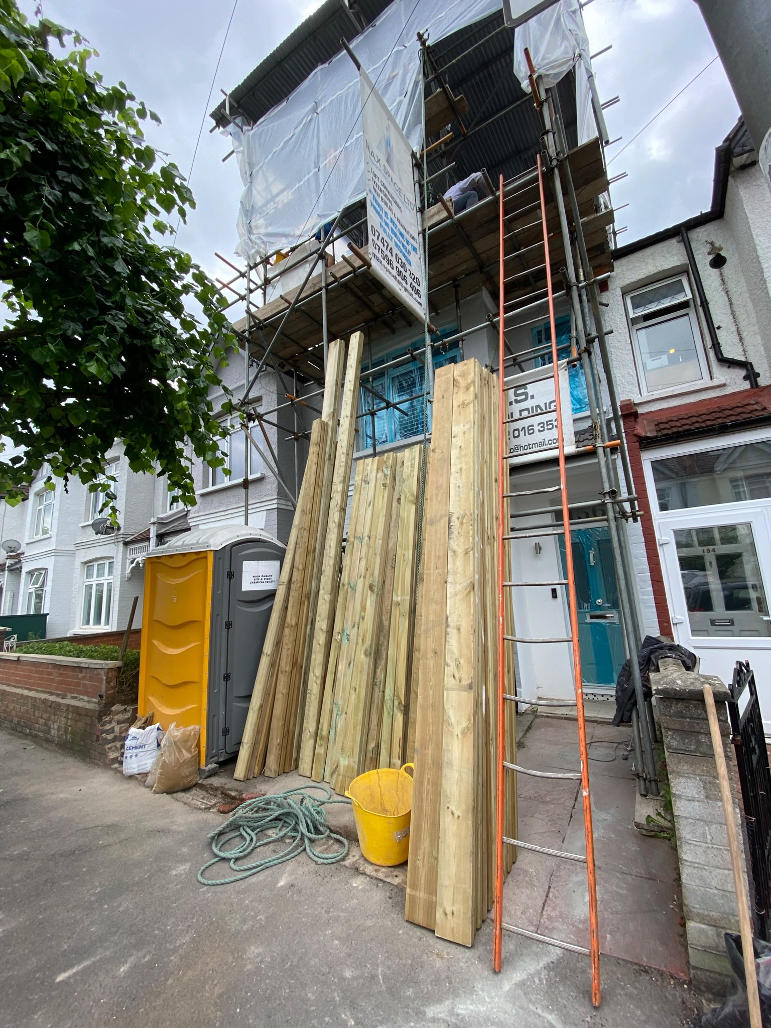 Tooting Broadway property during the opening stage of construction