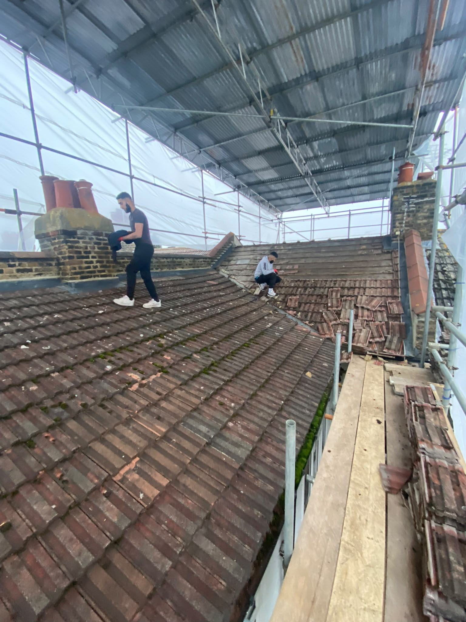 Original roof before the Tooting mansard conversion