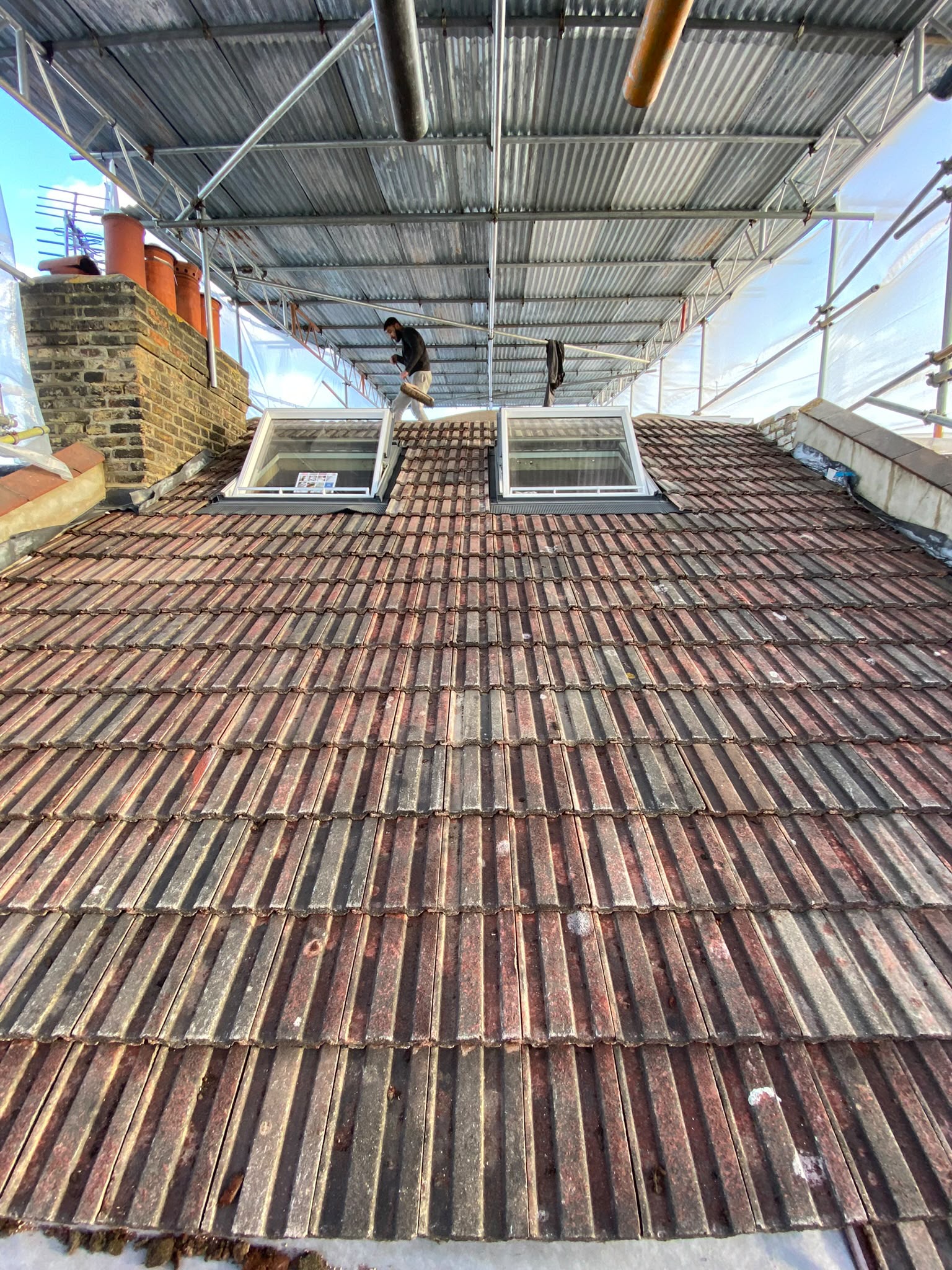 New rooflights installed on the front roof slope