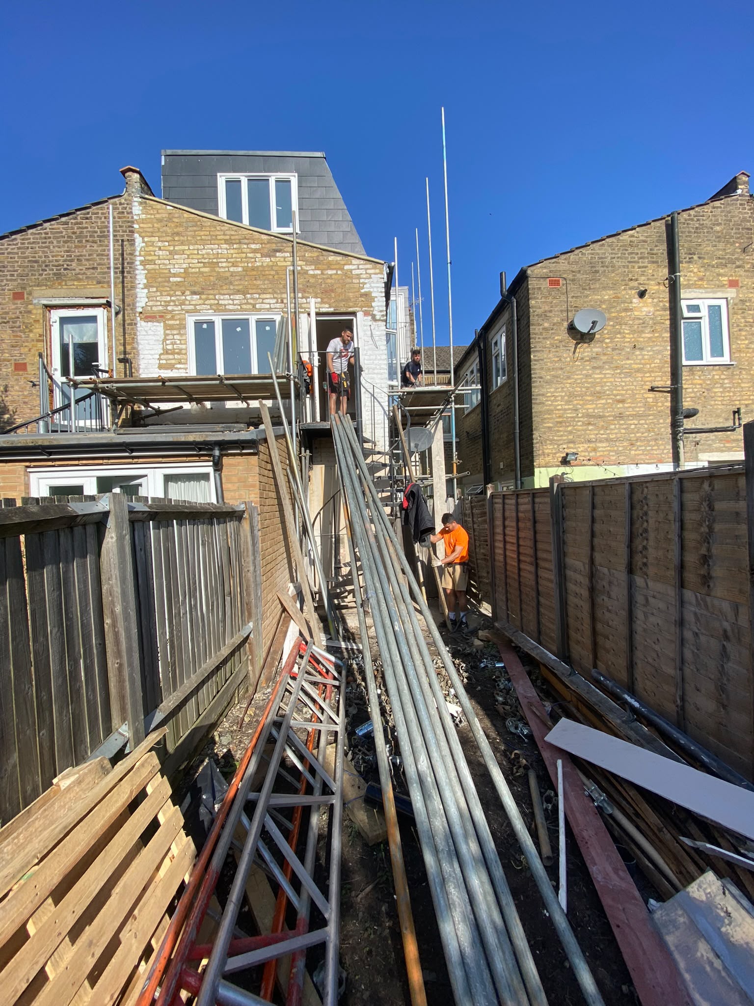Exterior view of the new mansard level