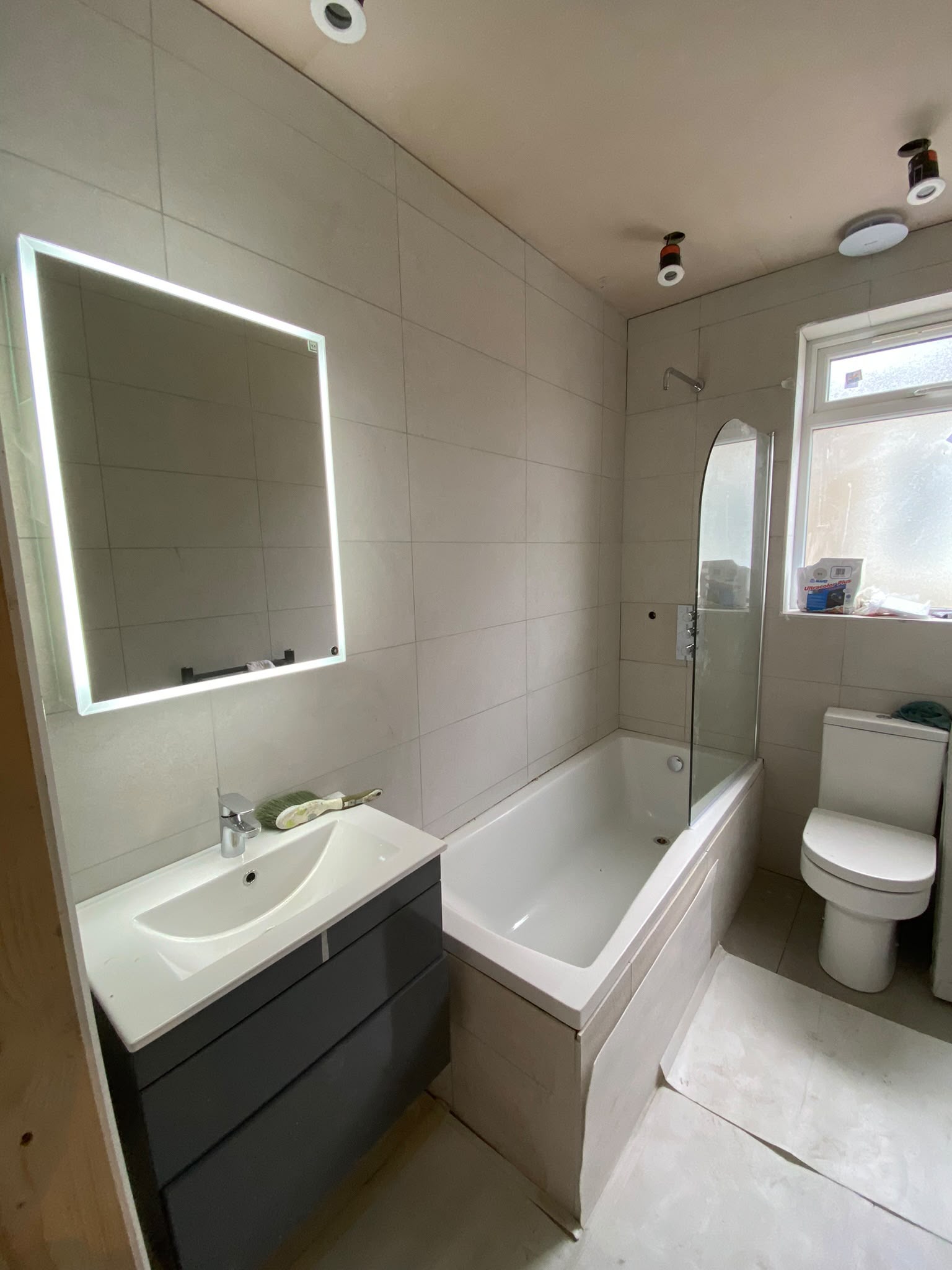 Completed family bathroom