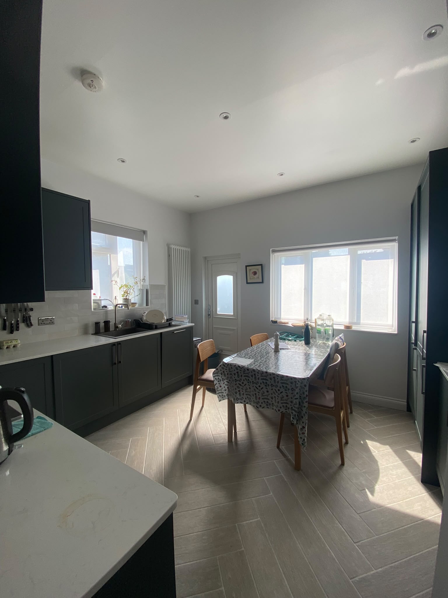 Completed kitchen and dining space