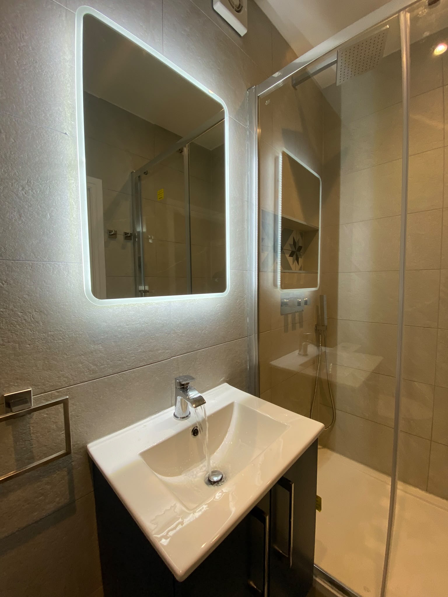 Completed downstairs shower room
