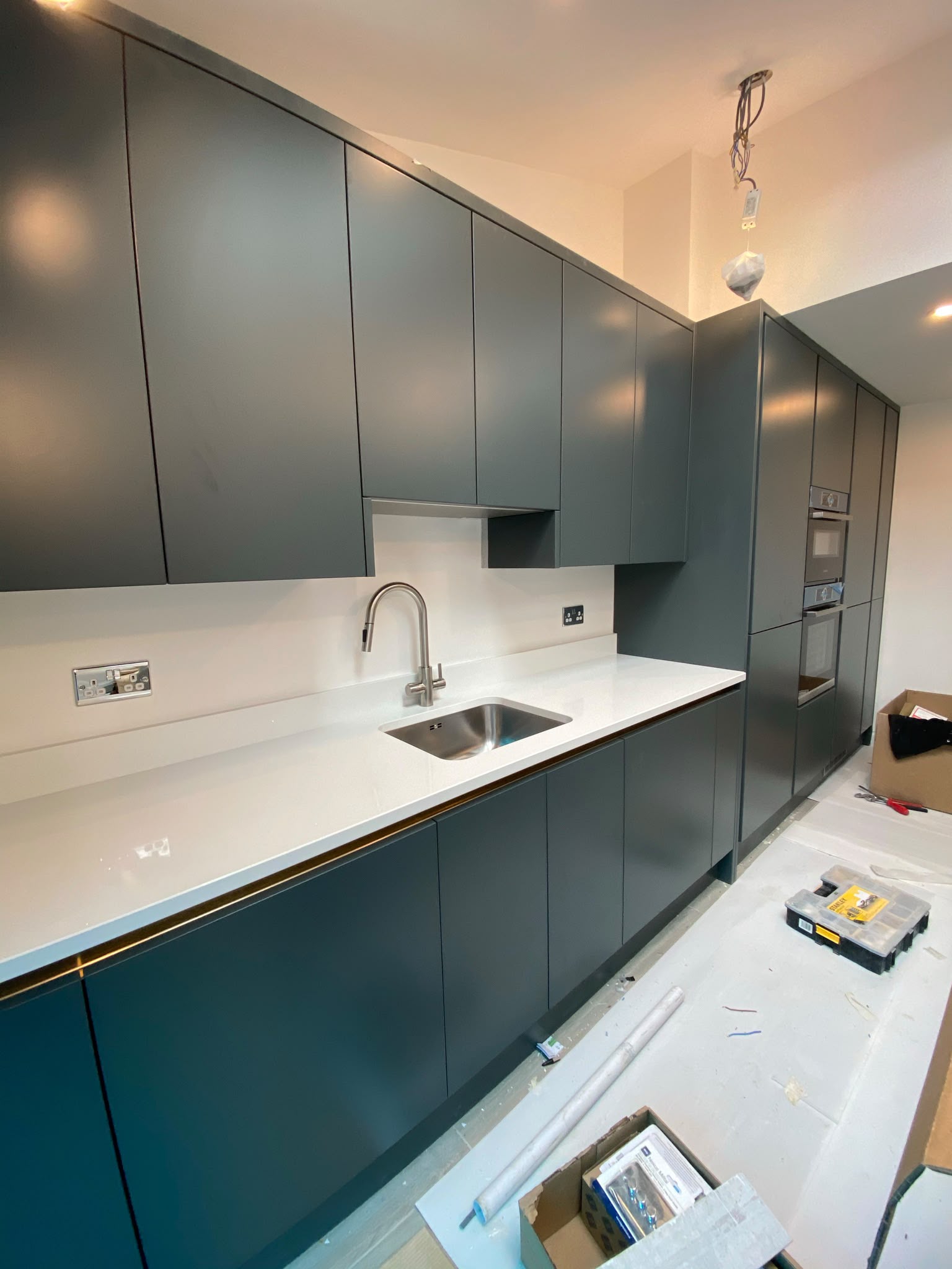 Completed contemporary kitchen renovation
