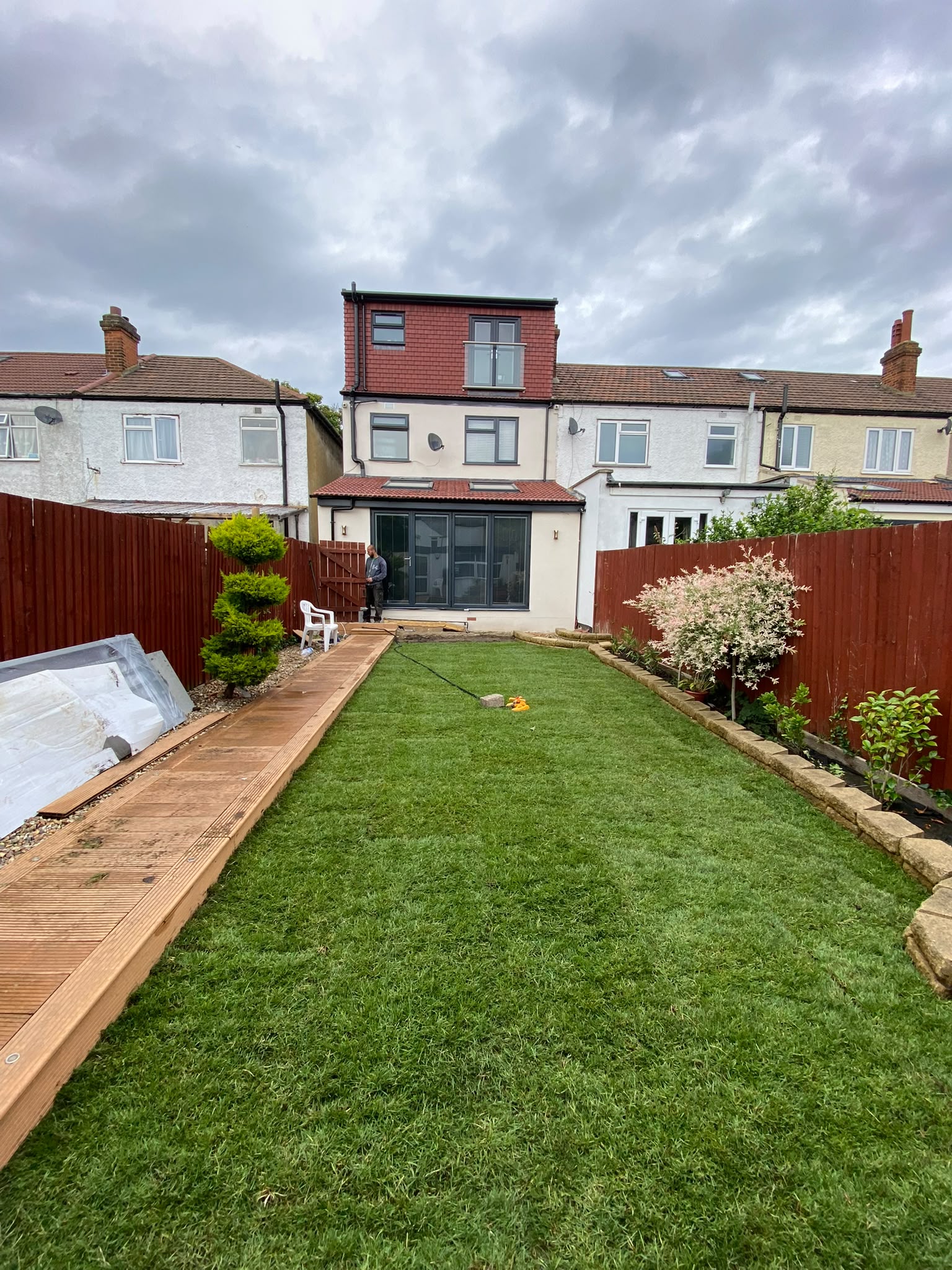 Completed Max Space extension and landscaped garden